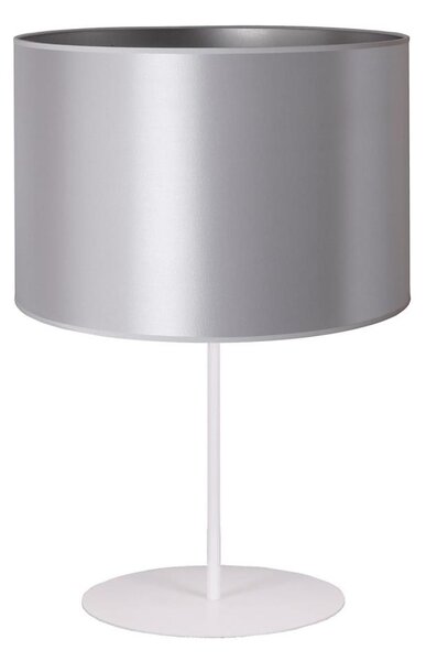 Duolla - Stolná lampa CANNES 1xE14/15W/230V pr. 20 cm strieborná/biela