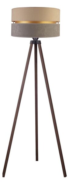 Duolla - Stojacia lampa DUO 1xE27/60W/230V pr. 44 cm béžová/šedá/hnedá