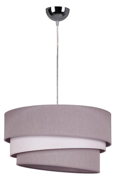 Duolla - Luster na lanku TRIO 1xE27/40W/230V pr. 45 cm šedá/biela
