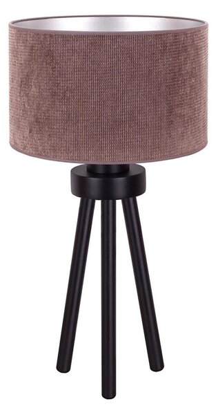 Duolla - Stolná lampa LYON 1xE27/15W/230V pr. 30 cm hnedá