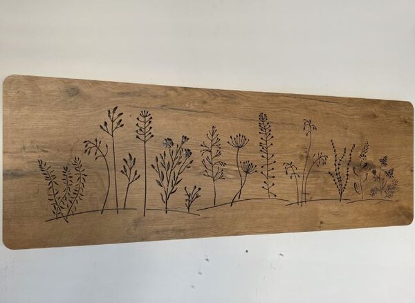 Led obraz Lúka (Obraz na stenu do kuchyne kvety 120x40 cm)