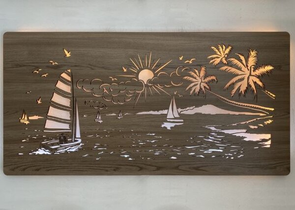 Obraz s motívom mora (Elektricky obraz na stenu 120x60 cm)