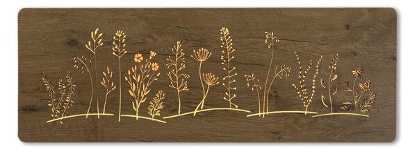 Led obraz Lúka (Obraz na stenu do kuchyne kvety 120x40 cm)
