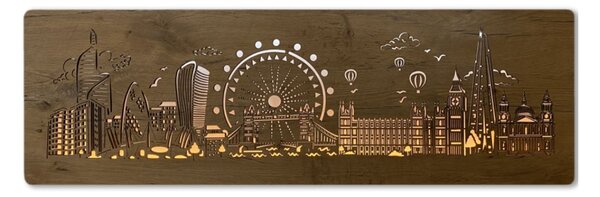 Podsvietený obraz Londyn (Štýlové obrazy na stenu 125x40 cm)