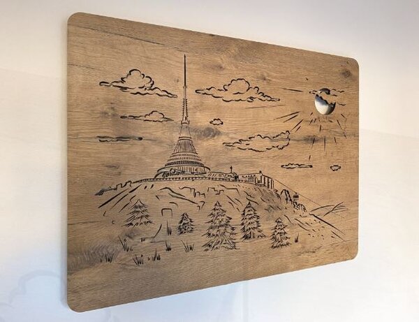 Obrazy na stenu vidiecky štýl (Romantický obraz s led podsvietením 90x62 cm)