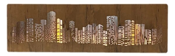 Podsvietený obraz Mrakodrapy (Štýlové obrazy na stenu 125x40 cm)