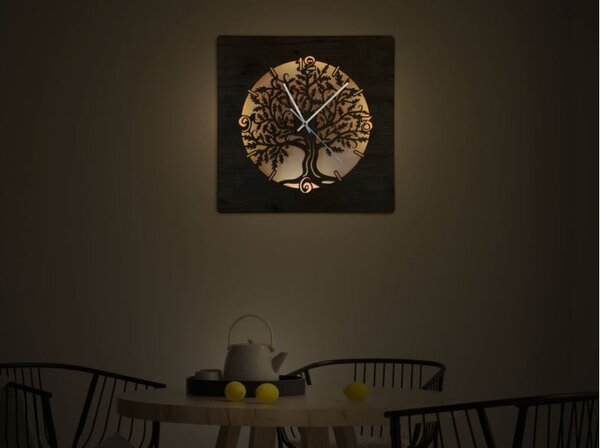 Led hodiny na stenu