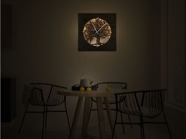 Led hodiny na stenu
