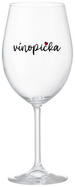 Priehľadný pohár na víno 350 ml - VÍNOPIČKA