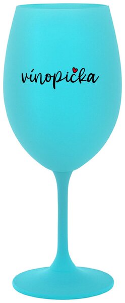 Tyrkysový pohár na víno 350 ml - VÍNOPIČKA