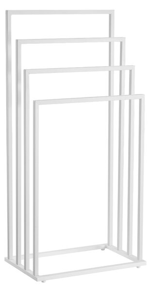 Stojan na uteráky 4- ramenami biely