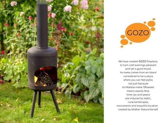 Ohnisko s komínom Gozo Black S
