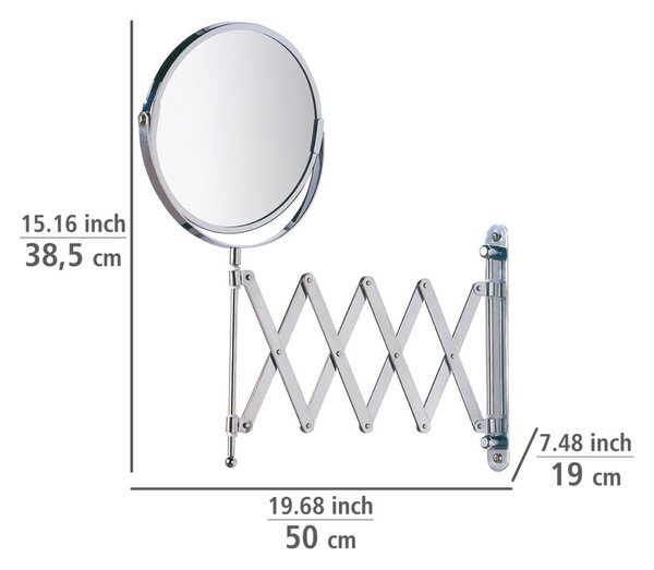Kozmetické zväčšovacie zrkadlo (3x) ø 17 cm Exclusive – Wenko