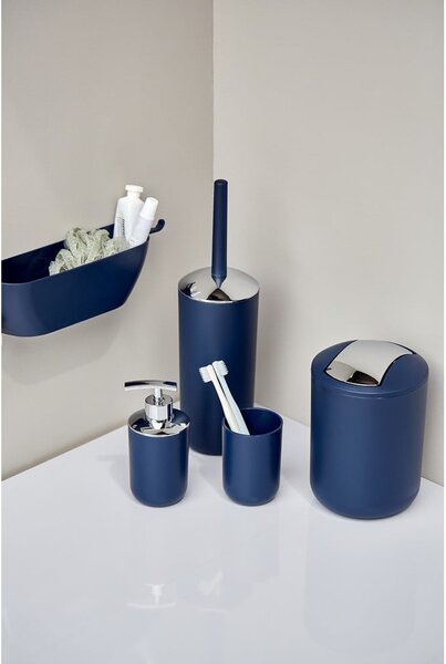 Tmavomodrý WC kefa Wenko Brasil