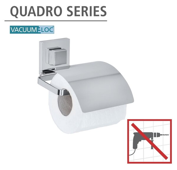 Držiak na toaletný papier bez nutnosti vŕtania Wenko Vacuum-Loc, až 33g