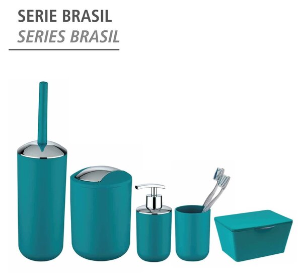 Petrolejovomodrý dávkovač na mydlo Wenko Brasil Petrol
