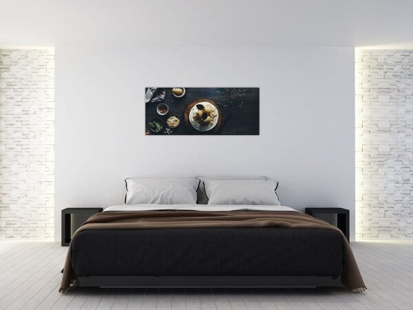 Obraz dezertu na stole (120x50 cm)