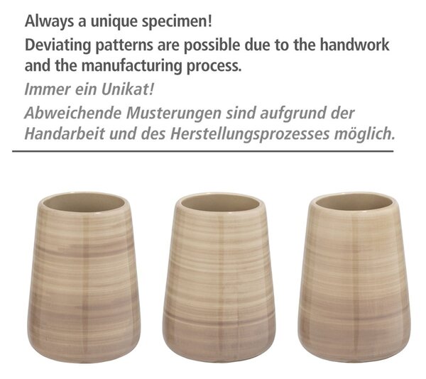 Pieskovohnedá toaletná kefa Wenko Pottery