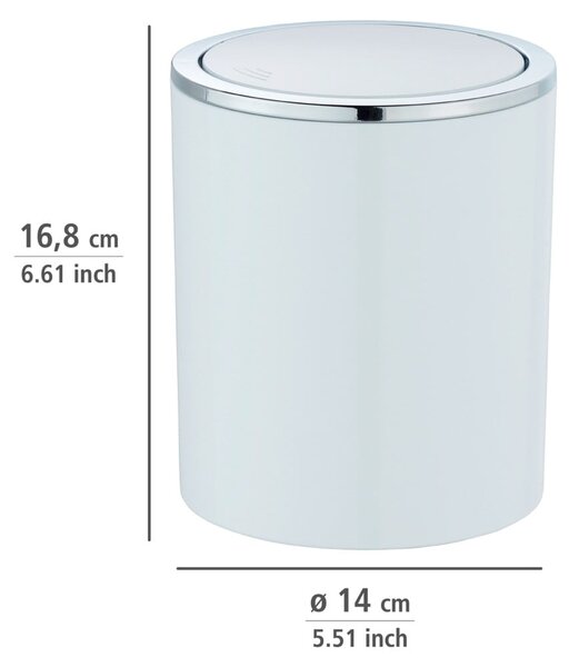 Biely odpadkový kôš Wenko Inca, 2 l