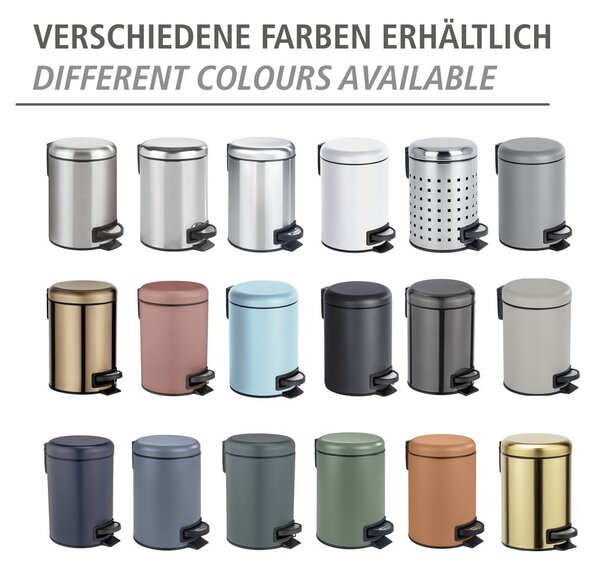 Pedálový odpadkový kôš v medenej farbe Wenko Leman, 3 l