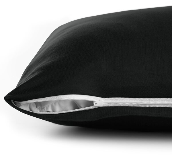 Obliečky na vankúše DecoKing Amber čierne, veľkosť 40x145*2
