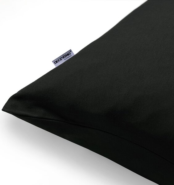 Obliečky na vankúše DecoKing Amber čierne, veľkosť 40x145*2