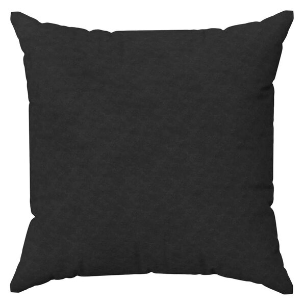 Čierna obliečka na vankúš ADORE z mäkkej látky s velúrovou štruktúrou 40x40 cm