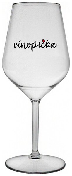 Priehľadný nerozbitný pohár na víno 470 ml - VÍNOPIČKA