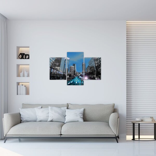 Obraz nočného mesta (90x60 cm)