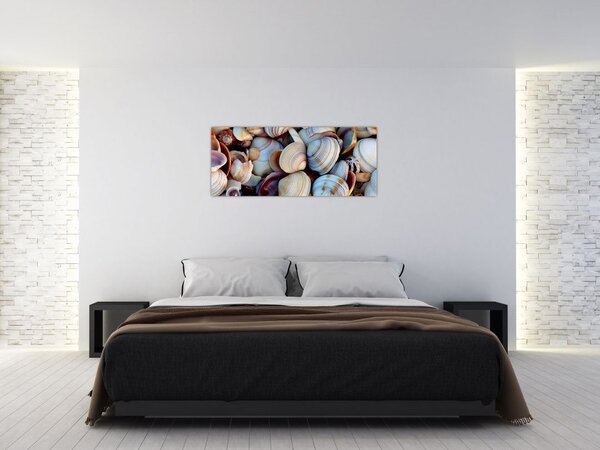 Obraz mušlí (120x50 cm)