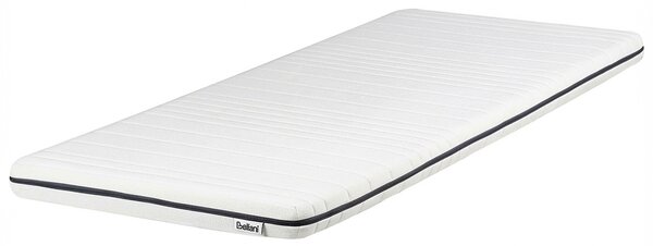 Penový matrac biely 90 x 200 cm odnímateľný poťah so zipsom stredne tvrdý detská izba