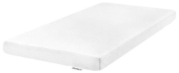 Penový matrac biely 70 x 130 cm odnímateľný poťah stredne tvrdý do detskej postieľky detská izba
