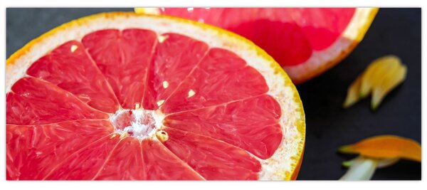 Obraz rozkrojených grapefruitov (120x50 cm)
