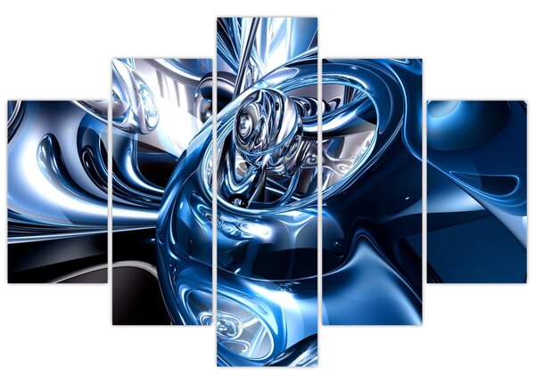 Obraz abstrakcie - kruhy (150x105 cm)