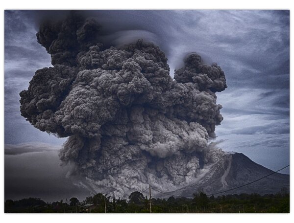 Obraz - Sopečná erupcia (70x50 cm)
