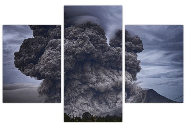 Obraz - Sopečná erupcia (90x60 cm)