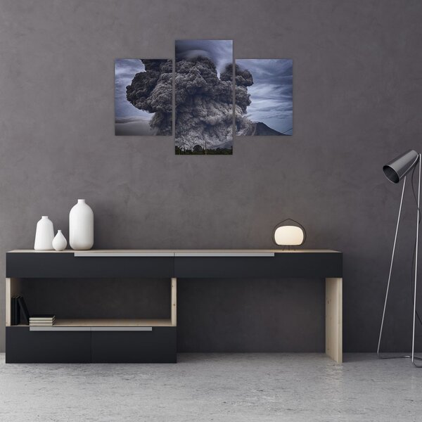 Obraz - Sopečná erupcia (90x60 cm)