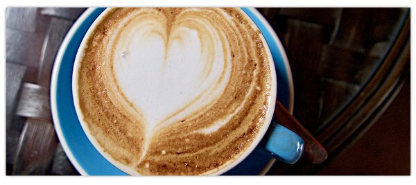 Obraz - Latte Art (120x50 cm)