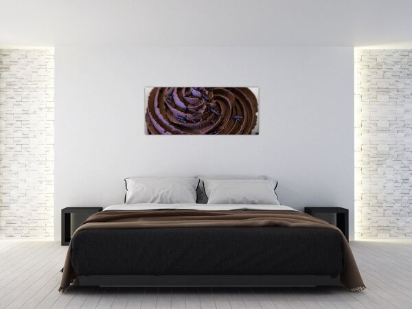 Obraz - Čokoládový Cupcake (120x50 cm)