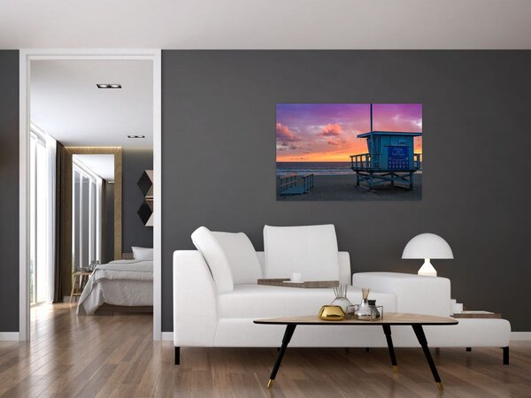 Obraz z pláže Santa Monica (90x60 cm)
