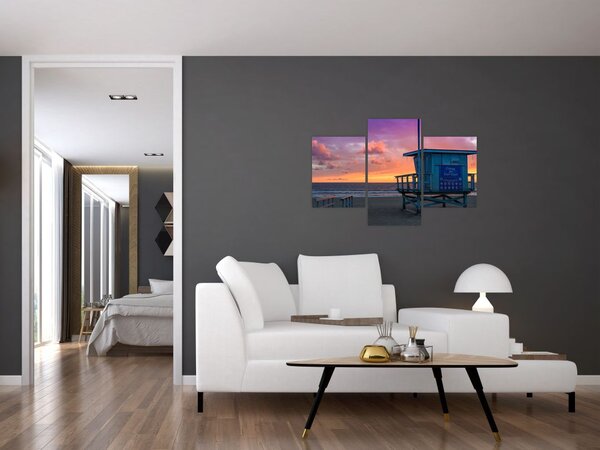 Obraz z pláže Santa Monica (90x60 cm)