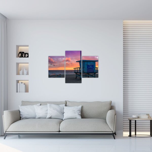 Obraz z pláže Santa Monica (90x60 cm)