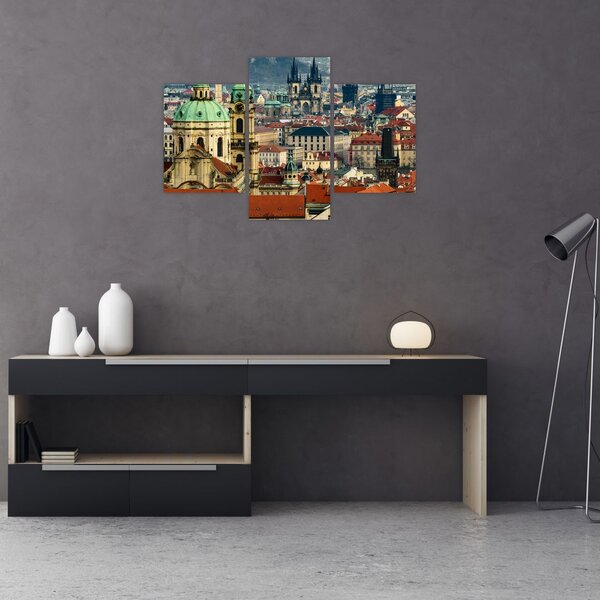 Obraz - Panorama Prahy (90x60 cm)