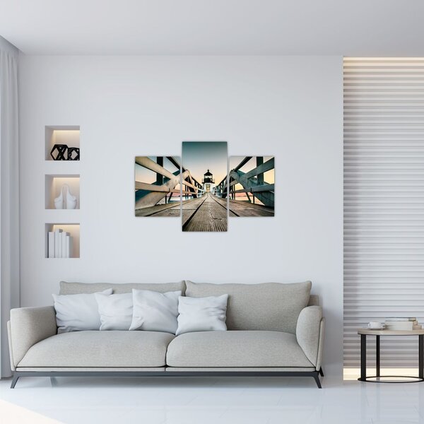 Obraz - Na móle (90x60 cm)