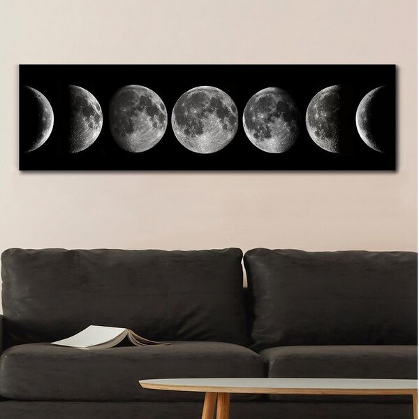 Asir Nástenný obraz na plátne 50x120 cm fázy mesiaca AS1488 + záruka 3 roky zadarmo