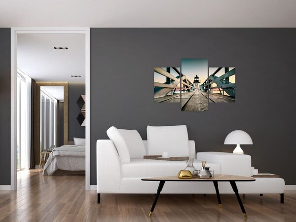 Obraz - Na móle (90x60 cm)