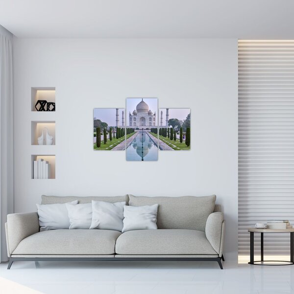 Obraz - Taj Mahal za východu slnka (90x60 cm)