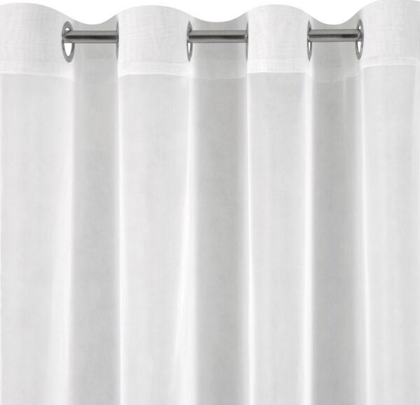 Biela záclona na krúžkoch LUCY 350x150 cm
