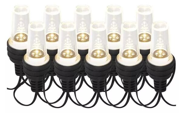 EMOS 10 LED reťaz 10x párty žiarovky 4,5 m vonkajšia aj vnútorná studená biela DCPC08 + záruka 3 roky zadarmo