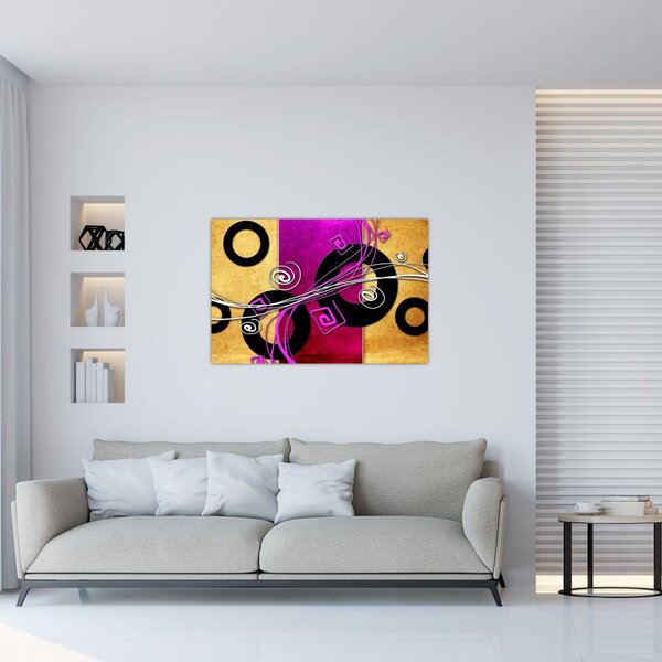 Obraz abstrakcie (90x60 cm)